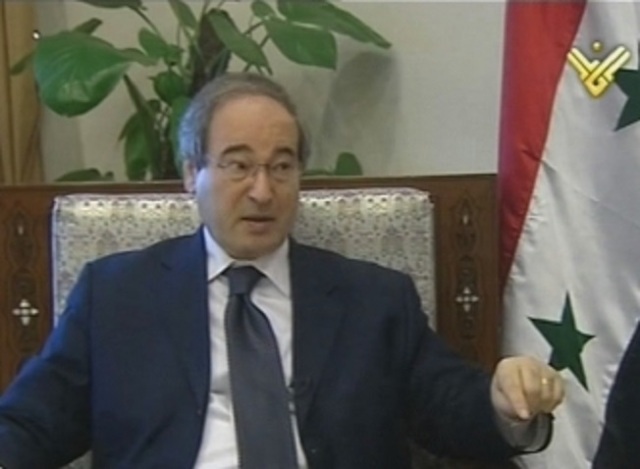 Dr. Fayçal al-Mikdad Vice-ministre syrien des Affaires étrangères et des Expatriés